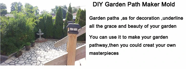 Popular DIY Plastic Concrete Path Pavement Stone Mold