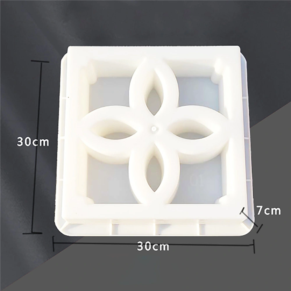 Square Cement Antique Brick Mold Garden Path Wall Making Brick Mould 3D Carving Concrete Plastic Paving Mold