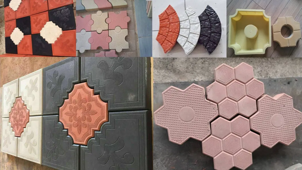 Plastic Paving Molds for Cement Tiles Paver Stone Making