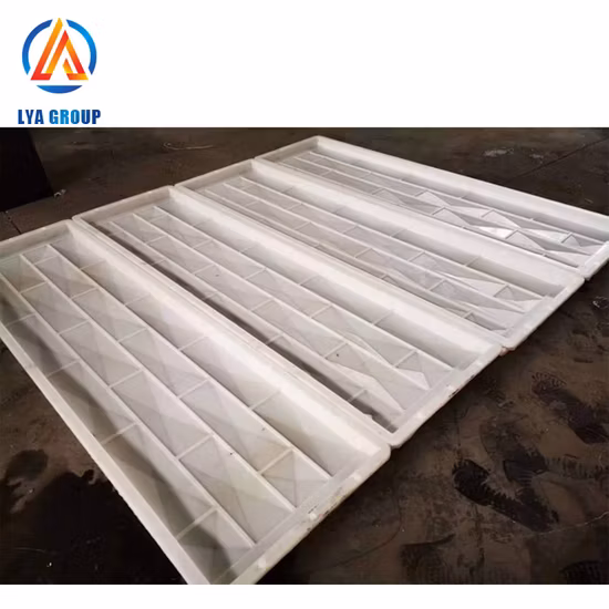 Molde de poste de forma de valla de pared de hormigón prefabricado decorativo, moldes de plástico para Panel de pared de piedra Artificial, barandilla