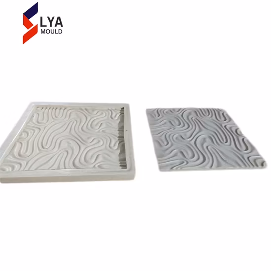 Molde decorativo de panel de pared 3D de material de silicona